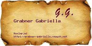 Grabner Gabriella névjegykártya